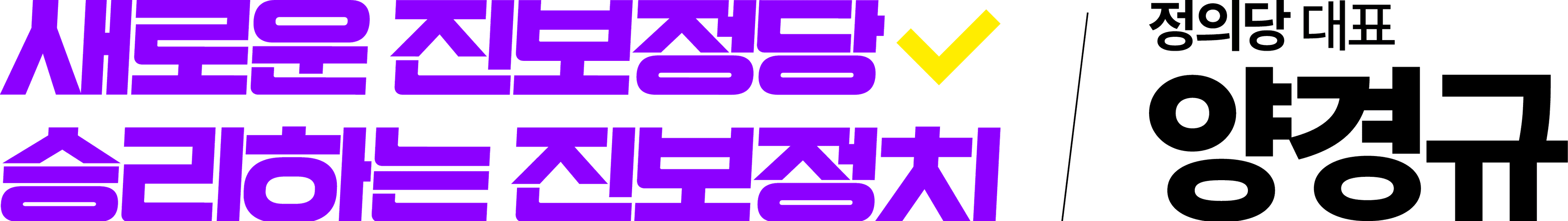 새로운 진보정당, 승리하는 진보정치 · 정의당 당대표 양경규
